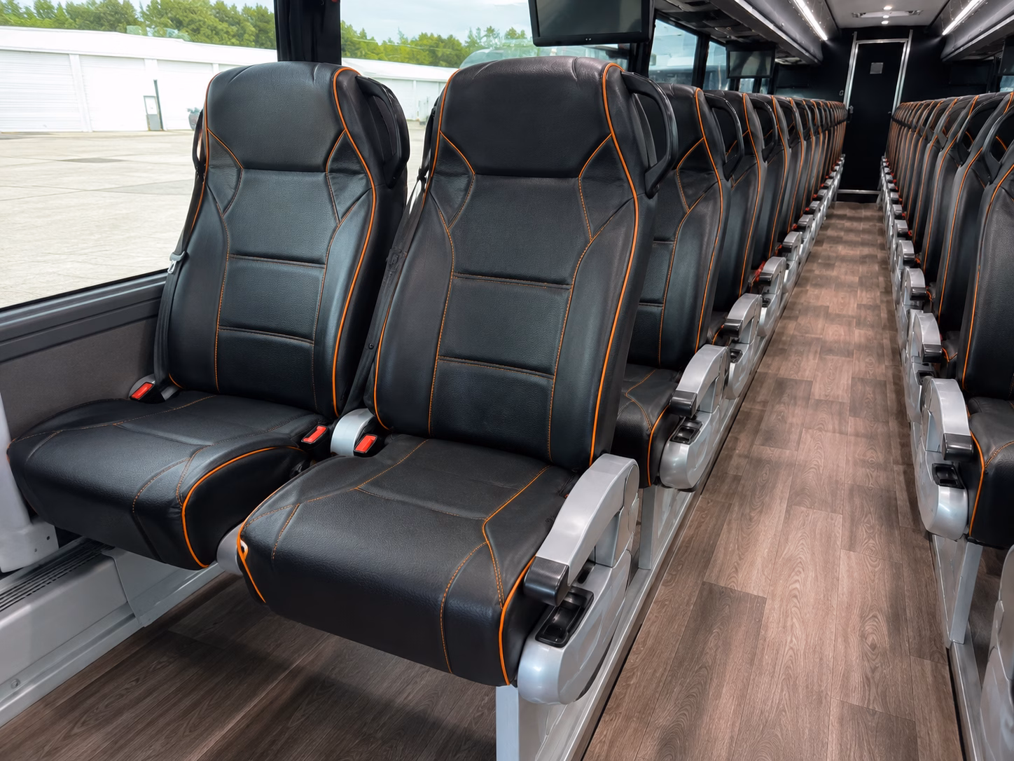 brownsville construction and film crew shuttle buses